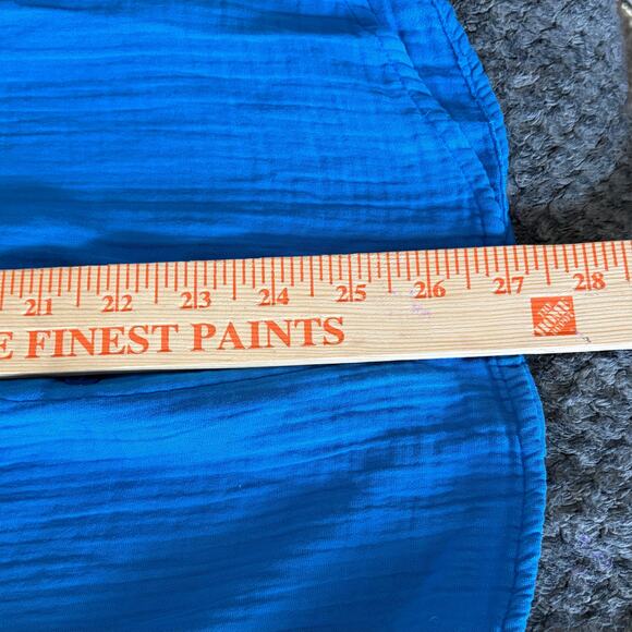 Sundry Women's Button Up Tunic Top Size 1/Small Blue Oversized Minimalist NWT - Picture 5 of 9